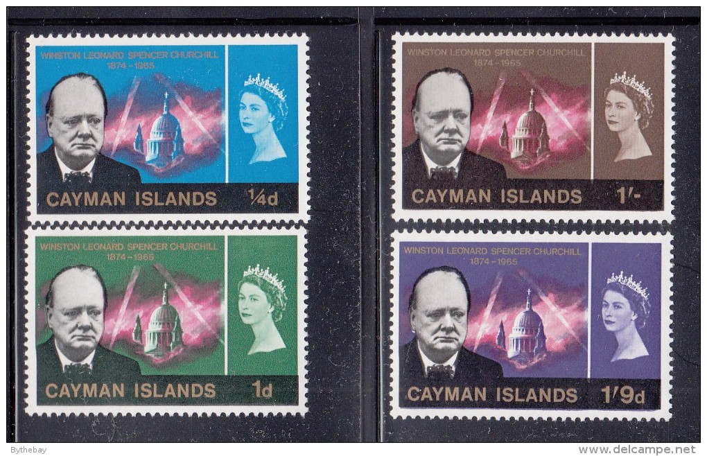 Cayman Islands MNH Scott #176-#179 Set Of 4 Sir Winston Churchill Issue - Iles Caïmans