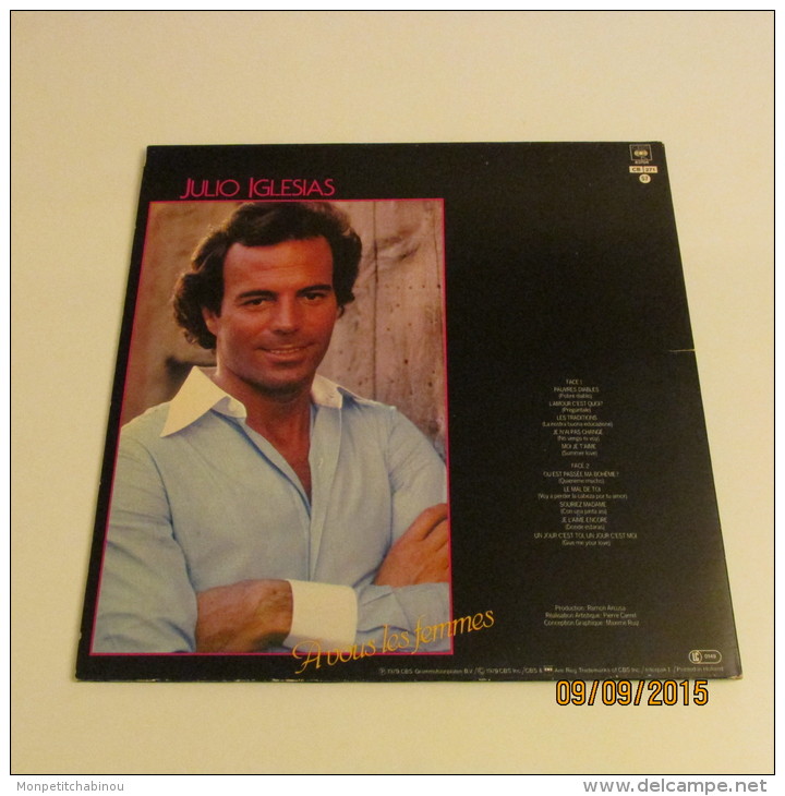 33T JULIO IGLESIAS : A VOUS LES FEMMES - Sonstige - Franz. Chansons