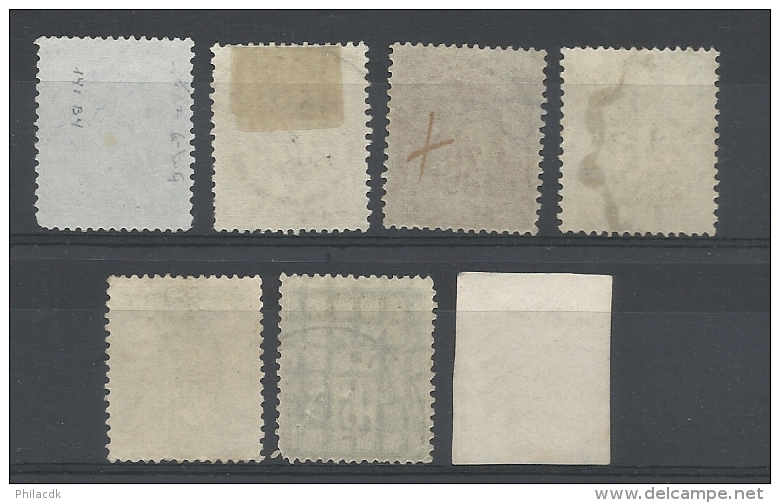 FRANCE - LOT DE 7 TIMBRES OBLITERES - 1862/92 - COTE YT: 13.00&euro; - Collections