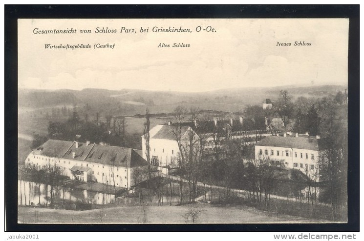 AUSTRIA GRIESKIRCHEN SCHLOSS CASTLE PARZ OLD POSTCARD - Grieskirchen