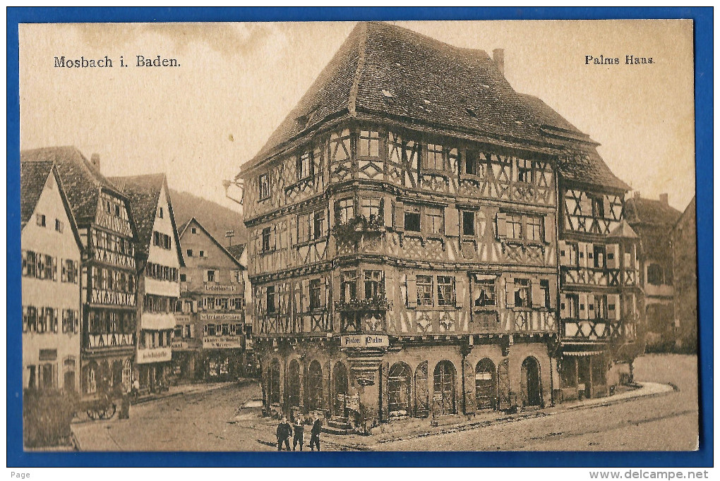 Mosbach,Palms Haus,Kindler´s Buchhandlung,Schreibmaterialien,Leihbibliothek M.Mävers,ca.1910-1920, - Mosbach