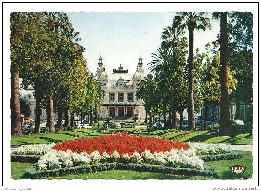 Cp,  Monaco - Monte Carlo, Le Casino Et Ses Jardins - Casino