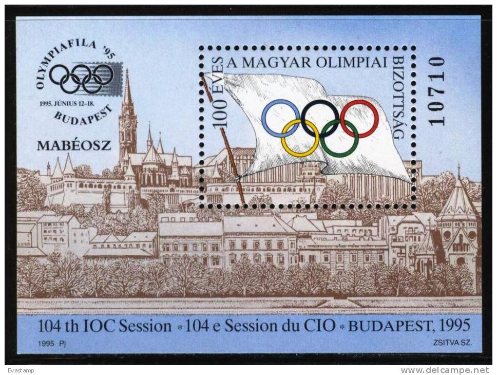 HUNGARY-1995.Commemorativ E Sheet  - 100th Anniversary Of The Hungarian Olympic Committee/Olympiafila MNH! - Nuovi