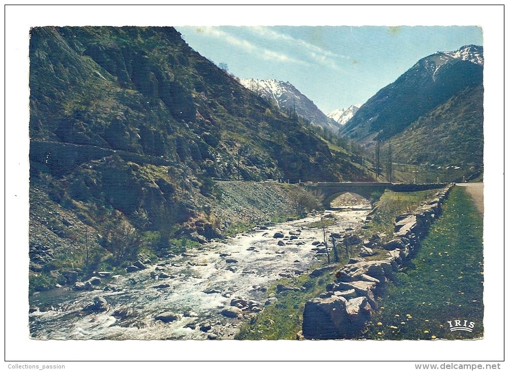 Cp, 09, La Haute Vallée De L'Ariège, Route Du Col De Puymorens, Voyagée - Autres & Non Classés