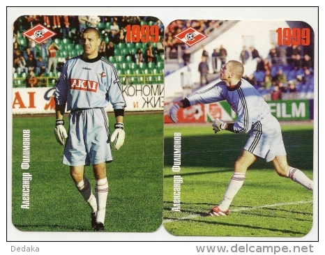 Pocket Calendars  Russia 1999 - 2&#1088;.  - Sport - Soccer - Spartak - Goalkeeper Alexander Filimonov - Formato Piccolo : 1991-00