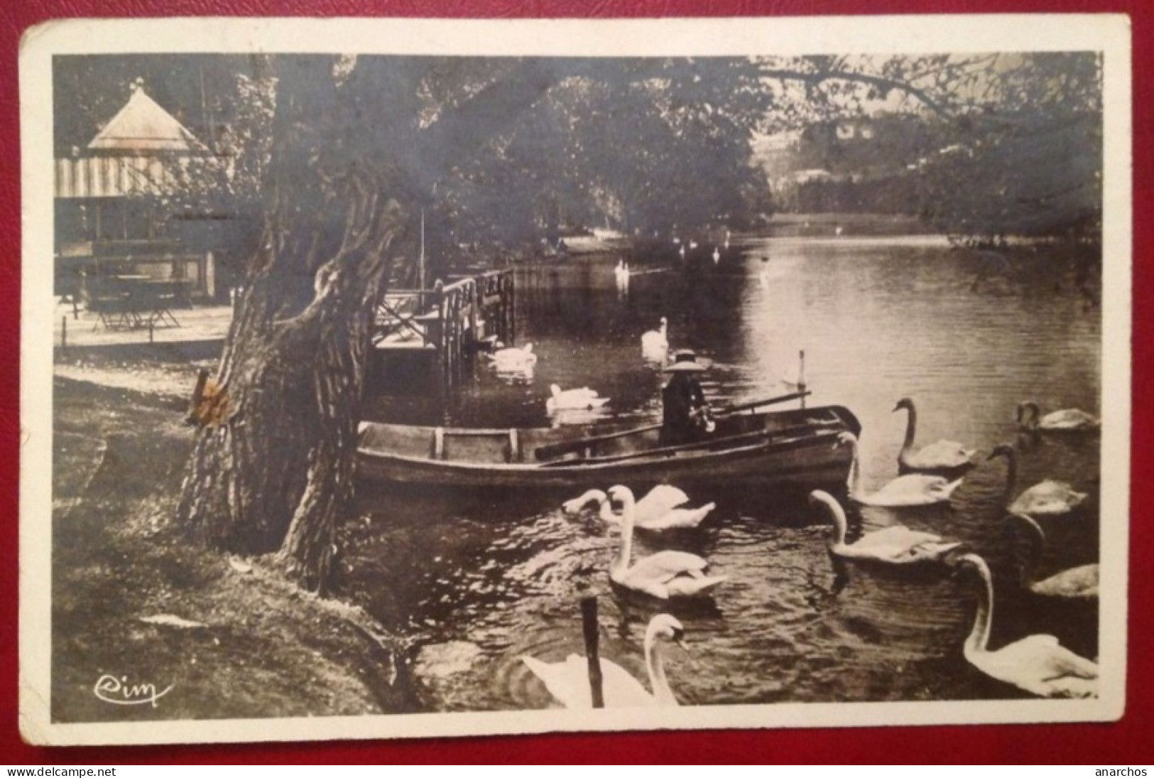 69 Rhone LYON Au Parc De La Tete D'or Le Lac Les Cygnes + Cad Lyon Gare Sur Pétain 1940 - Lyon 6