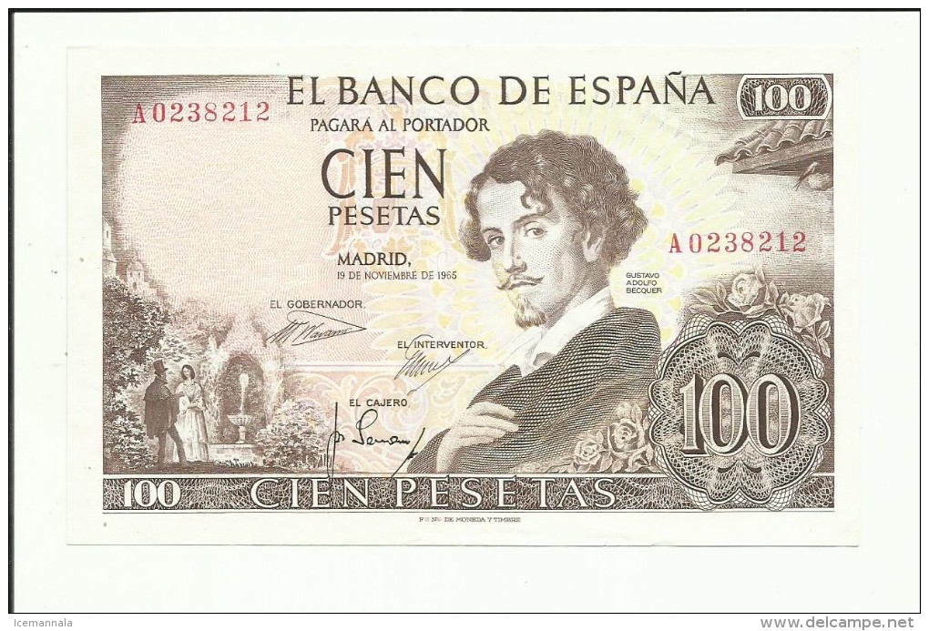 BILLETE 100 PESETAS 1965 - 100 Pesetas