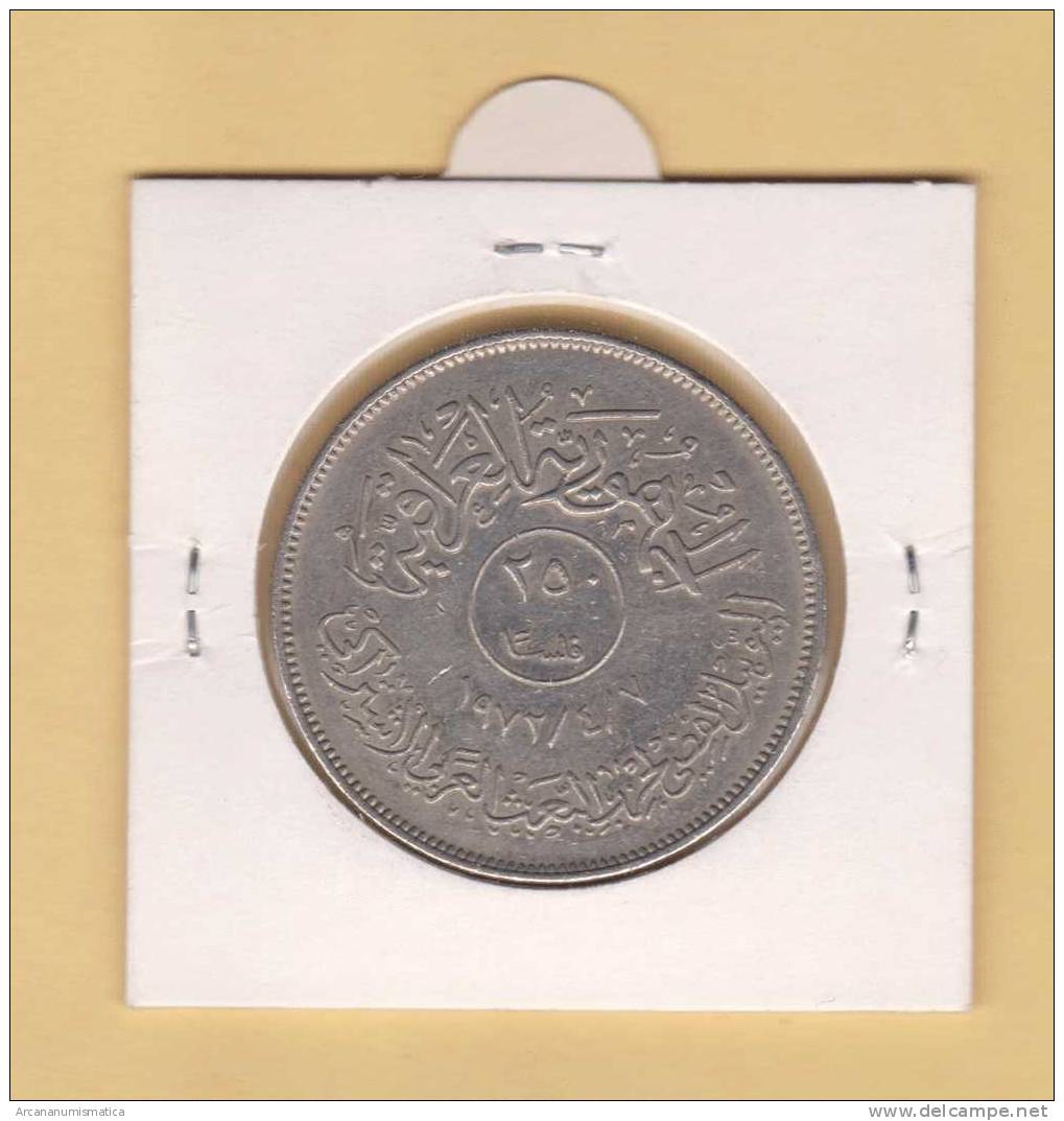 IRAK  250  FILS  1.972  KM#136   NIQUEL  EBC/XF   DL-8624 - Irak