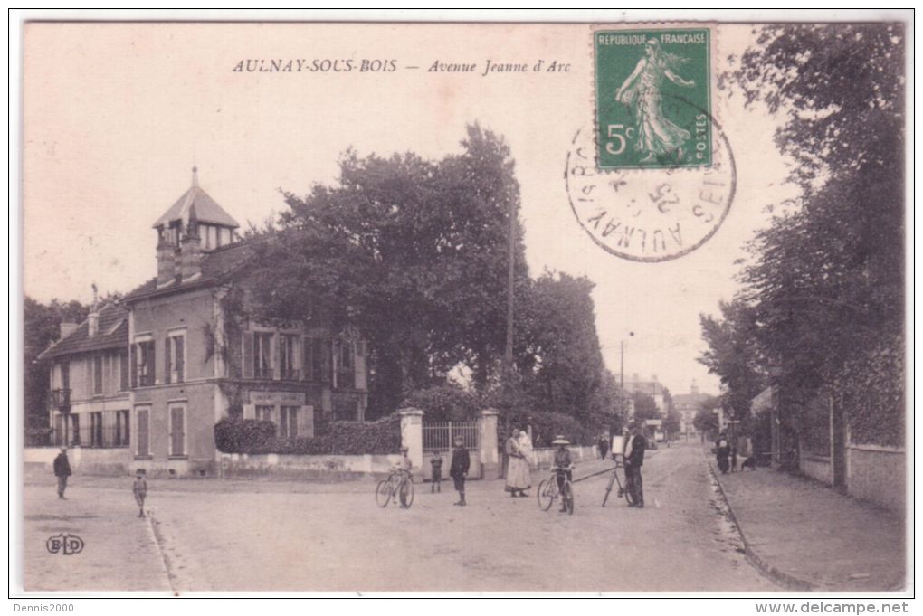 AULNAY-sous-BOIS - Avenue Jeanne D'Arc -ed. E L D - Aulnay Sous Bois