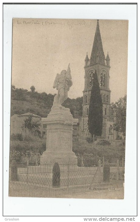 LA RIVIERE (PRES ST MICHEL DE FRONSAC 33) EGLISE MONUMENT AUX MORTS - Autres & Non Classés