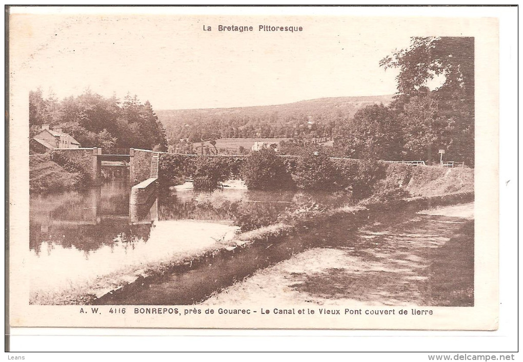 BONREPOS  Le Canal Et Le Vieux Pont - Gouarec