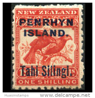 PENRHYN 1903 - Scott# 12 Birds 1s MNH - Penrhyn