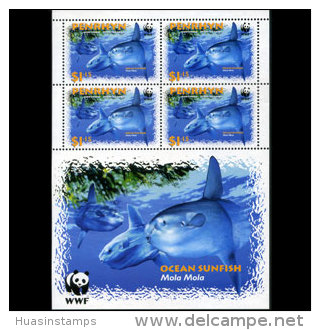 PENRHYN 2003 - Scott# 465A S/S WWF-Sunfish MNH - Penrhyn