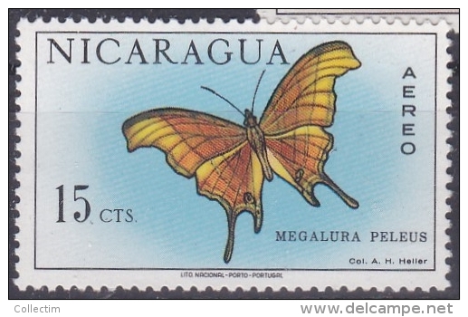 NICARAGUA 1967 PA 577 ** INSECTES PAPILLONS - Butterflies