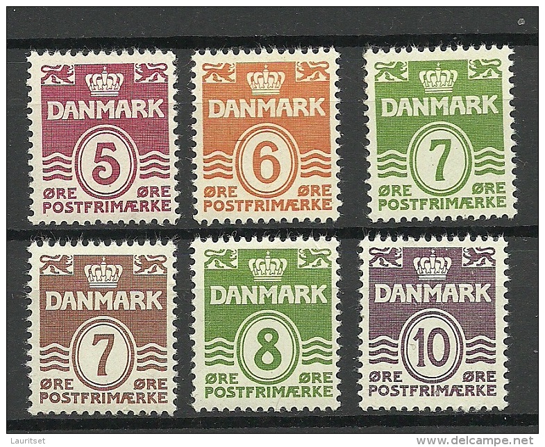 DENMARK Dänemark Freimarken Wellenlinie * - Ungebraucht