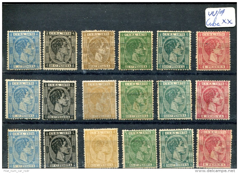 CUBA 44/49 NUEVO CON CHARNELA OFERTA 50 EUROS LA SERIE - Cuba (1874-1898)