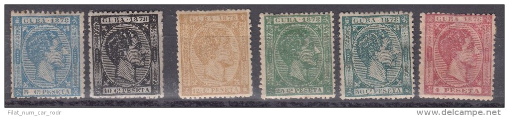 CUBA 44/49 NUEVO CON CHARNELA OFERTA 50 EUROS LA SERIE - Cuba (1874-1898)