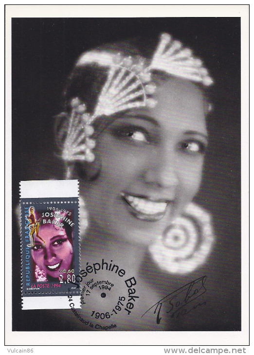 CM 1994 YT 2899 JOSEPHINE BAKER THEME PERSONNAGE CELEBRE CINEMA - 1990-1999