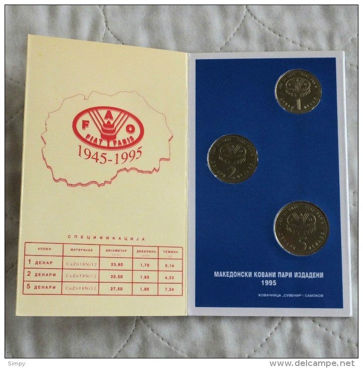 MACEDONIA:  FAO BU Set  1995 - Macédoine Du Nord