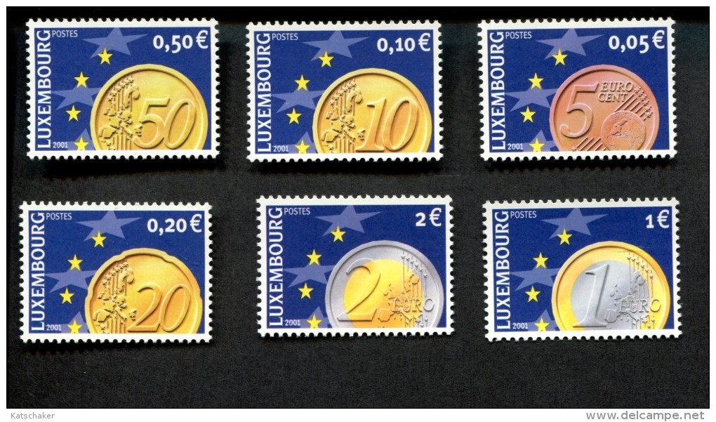 343992260 LUXEMBURG POSTFRIS MINT NEVER HINGED  YVERT 1497 1498 1499 1500 1501 1502 - Neufs