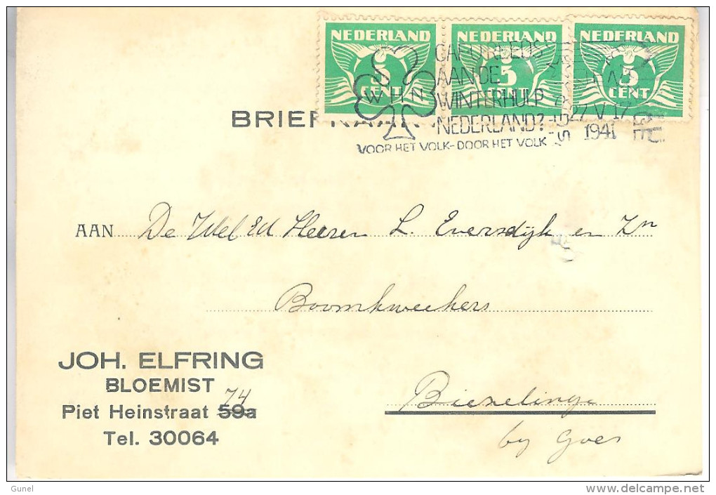 1941 Firmabk Van DEN HAAG Naar Kapelle-Biezelinge - Briefe U. Dokumente