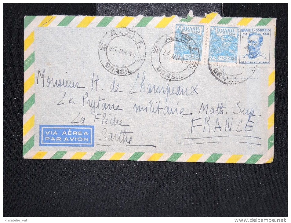 AMERIQUE DU SUD - Lot de 4 enveloppes période 1945/1950 - A étudier - Lot P12833