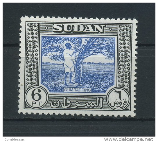 SUDAN    1951     6p  Blue And  Black     MH - Soudan (...-1951)