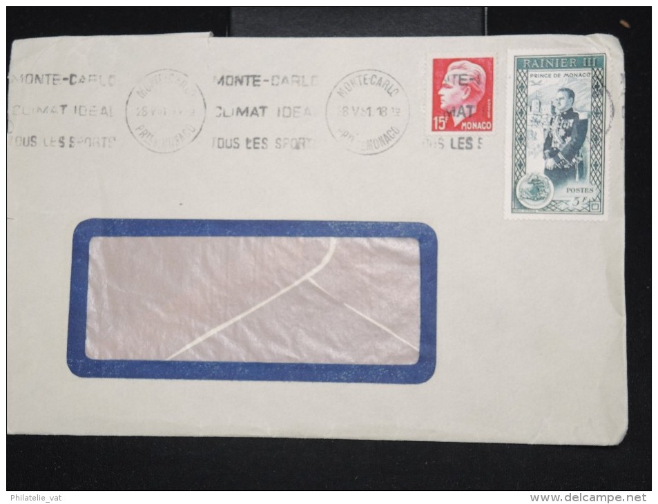 MONACO - Lot de 6 enveloppes période 1950/1960 - A étudier - Lot P12834