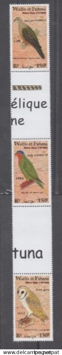 WALLIS Et FUTUNA : Faune - Oiseaux : Vini Australis (Lori Fringillaire), Tyto Alba (Chouette Effraie), Dacula Pacifica - - Unused Stamps