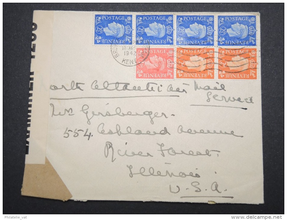 GRANDE BRETAGNE - Enveloppe Pour Les Etats Unis En 1947 Avec Controle Postal - A Voir - Lot P12837 - Lettres & Documents