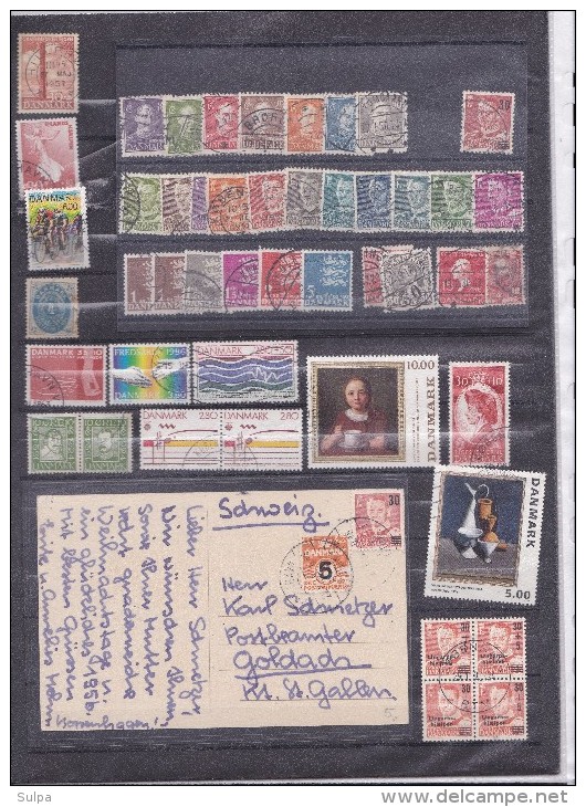 Danemark, Lot De 50 Timbres O - Sammlungen