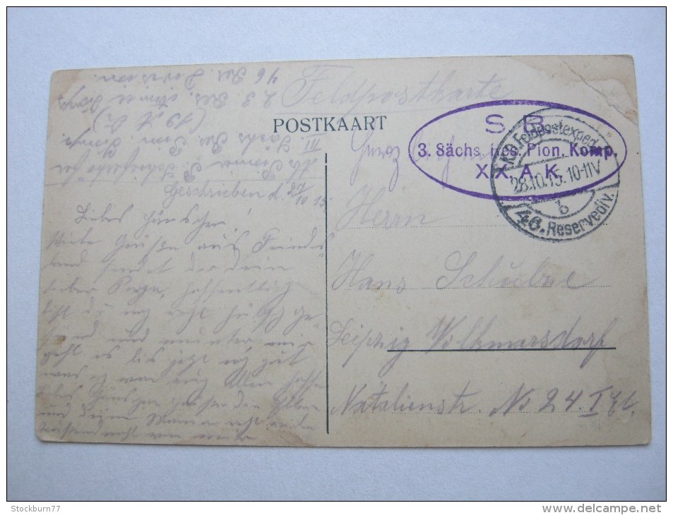 STADEN      ,Carte  Postale Militaire 1914/18  2 Scans - Staden