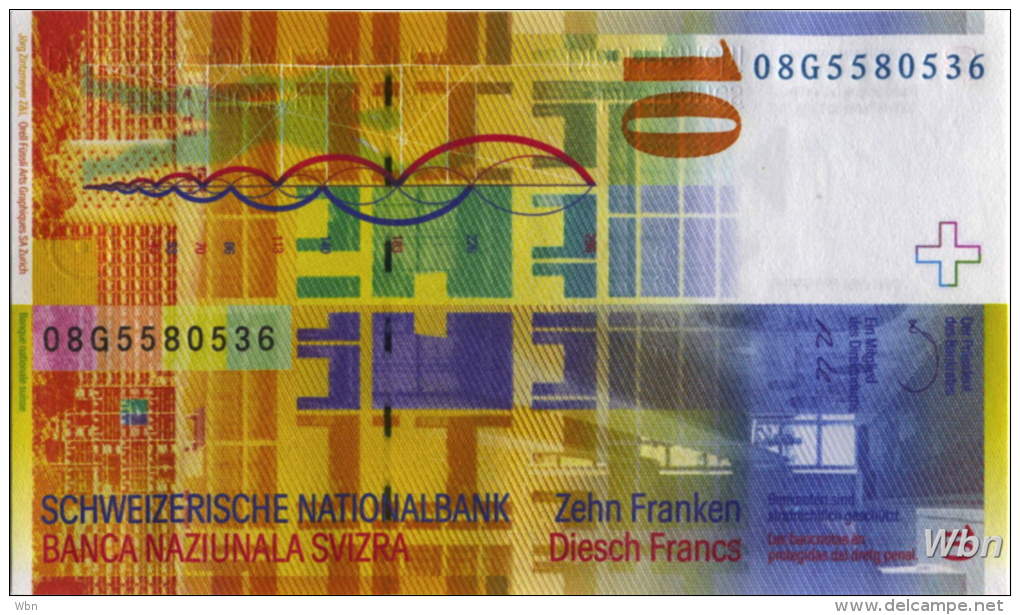 Switzerland 10 Francs (P67) 2008 -UNC- - Suiza