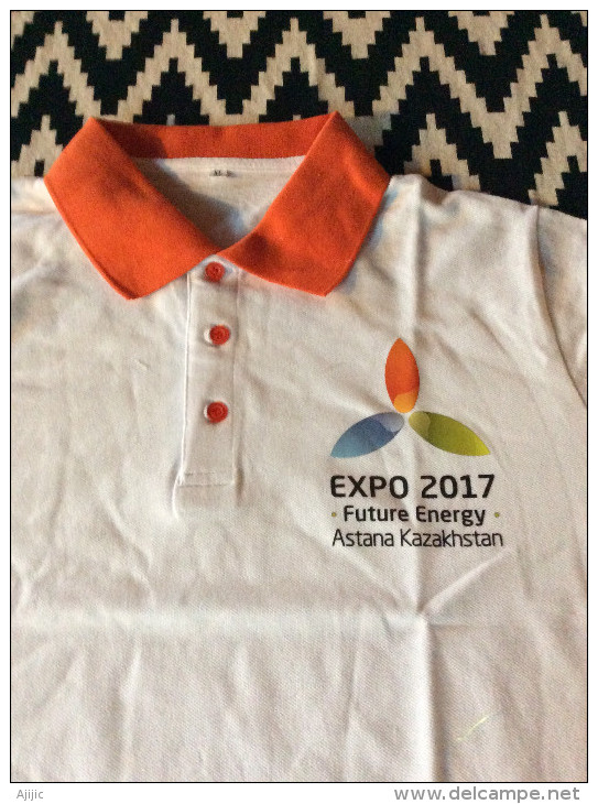 EXPO UNIVERSELLE ASTANA KAZAKHSTAN 2017 Thème "FUTURE ENERGY", T Shirt XL, état Neuf, Non Utilisé. - Autres & Non Classés