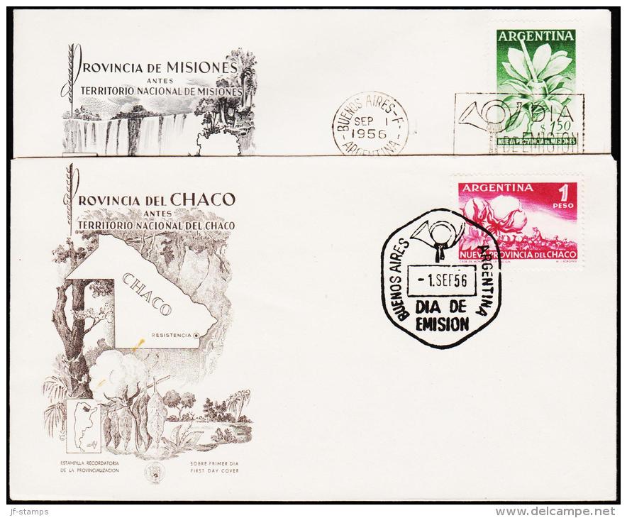 1956. 2 FDC.  (Michel: ) - JF123001 - FDC