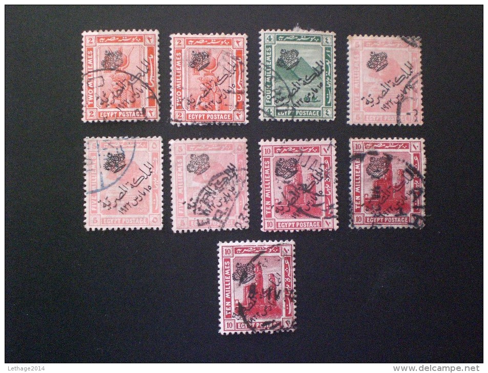 STAMPS EGITTO EGYPTE EGYPT 1922 Issues Of 1914-1922 Overprinted - 1915-1921 Protectorat Britannique