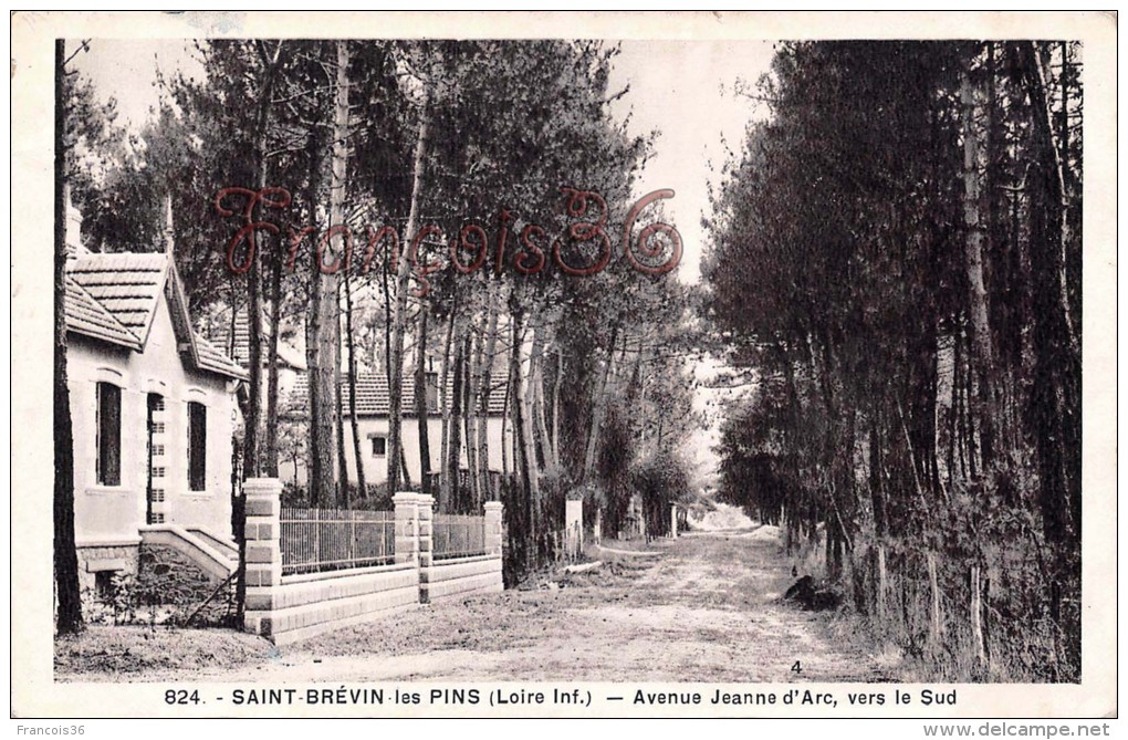 (44) Saint St Brévin Les Pins - Avenue Jeanne D'Arc Vers Le Sud - 2 SCANS - Saint-Brevin-les-Pins