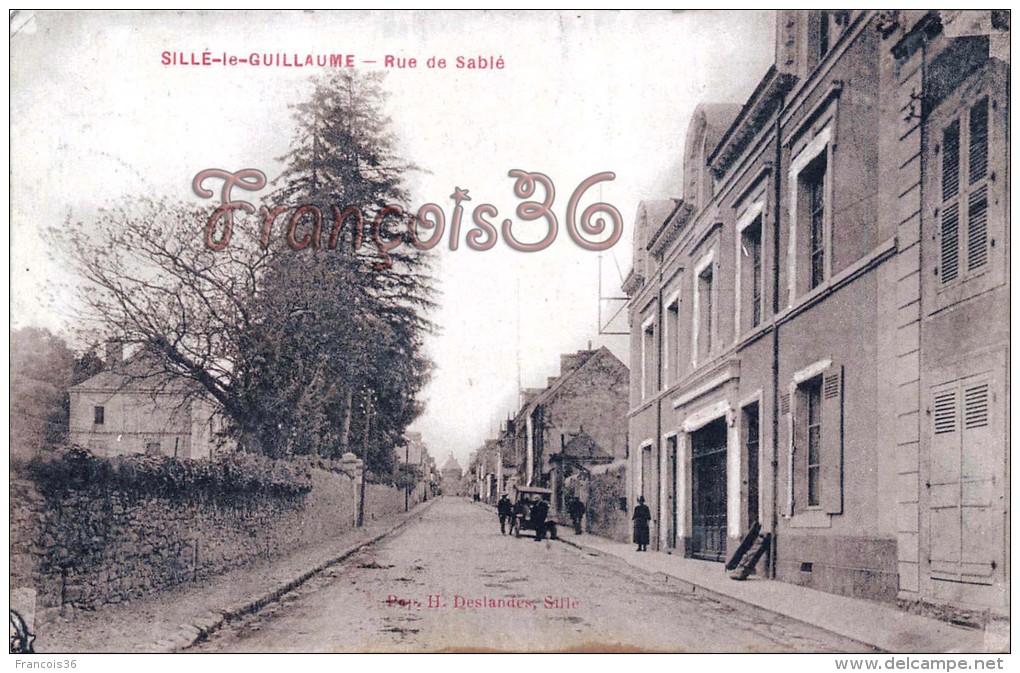 (72) Sillé Le Guillaume - Rue De Sablé - 2 SCANS - Sille Le Guillaume