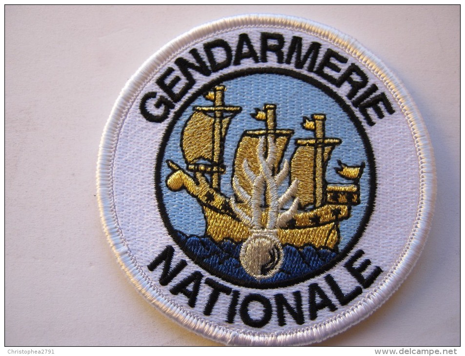 INSIGNE TISSU PATCH GENDARMERIE NATIONALE COMPAGNIE DE ST PIERRE ET MIQUELON SUR VELCRO ETAT EXCELLENT - Policia