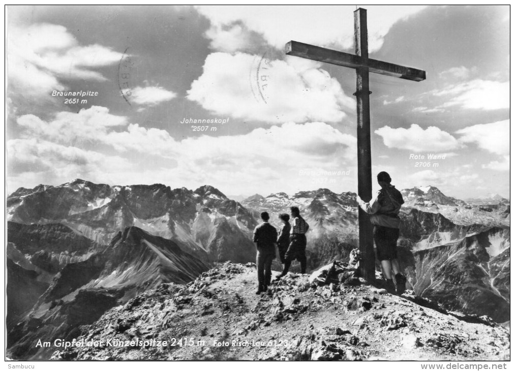 Am Gipfel Der Künzelspitze 2415 M Schröcken 1963 - Schröcken