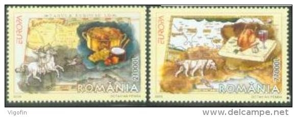 RO 2005-5935-6 EUROPA CEPT, ROMANIA, 1 X 2v, MNH - 2005