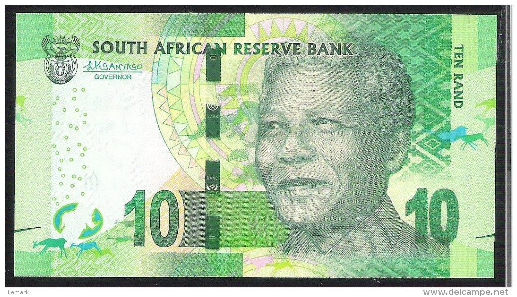 South Africa 10 Rand 2015 P133c UNC - Afrique Du Sud