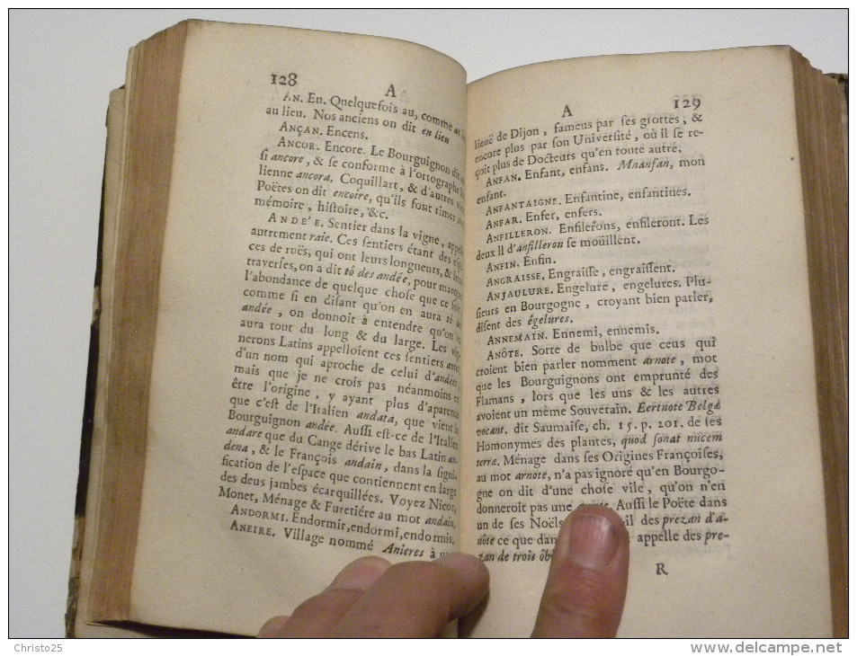 NOEL BOURGUIGNON (Noei Borguignon) Cuir &ndash; 1720 - Livres Anciens