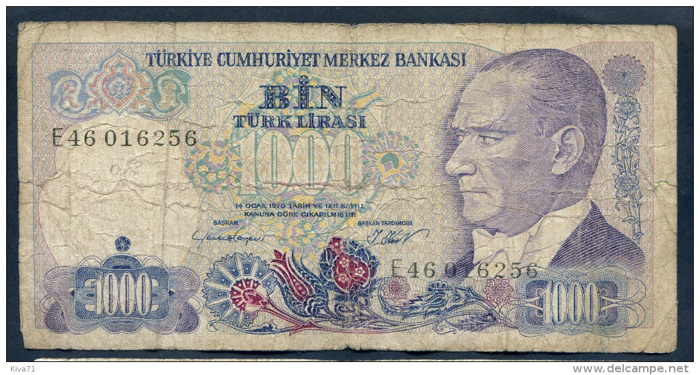 1000 Lira "TURQUIE"  1970    Ro64 - Turkey