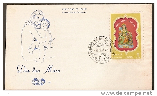 Brazil & FDC Mother's Day, Minas Gerais 1969 (1) - FDC