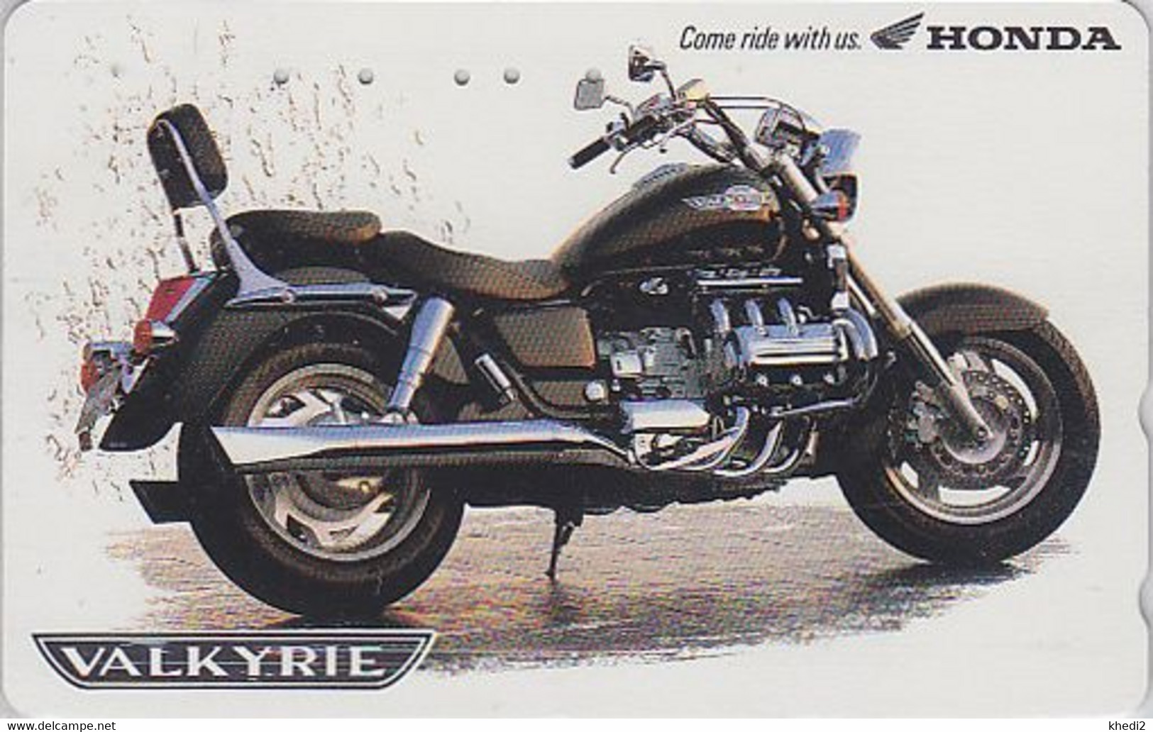 Télécarte JAPON / 110-011 - MOTO HONDA ** VALKYRIE ** - MOTOR BIKE JAPAN Phonecard - MOTORRAD - 377 - Motos