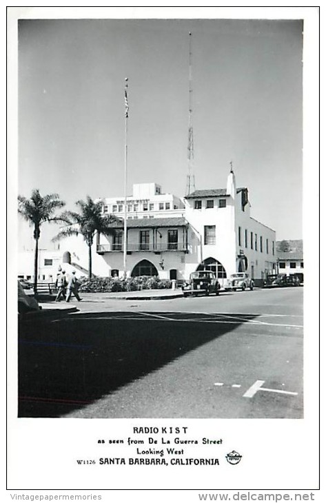 257329-California, Santa Barbara, RPPC, Radio Station K I S T Building, Frashers Photo - Santa Barbara