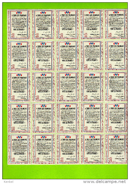 20e Anniversaire De La Libération, Appel Du Général De Gaulle.bloc De 4 Timbres Neufs - Full Sheets