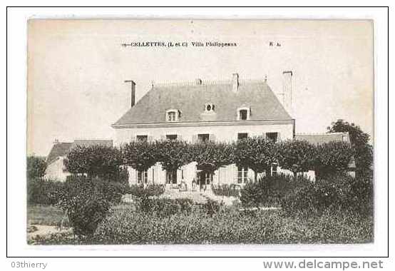 CPA 41 CELLETTES VILLA PHILIPPEAUX - Autres & Non Classés