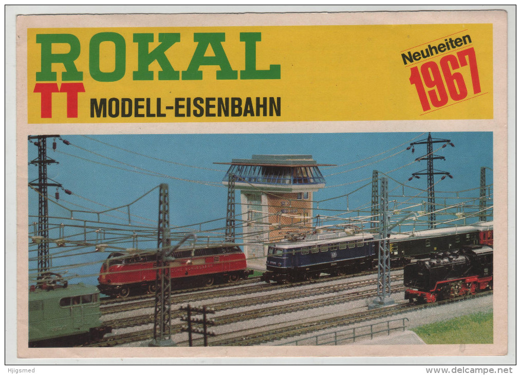 Modell Model Bahn Railway Train Station Line Locomotive Mock Up Catalog Catalogue 1967 Rokal Lobberich - Locomotives